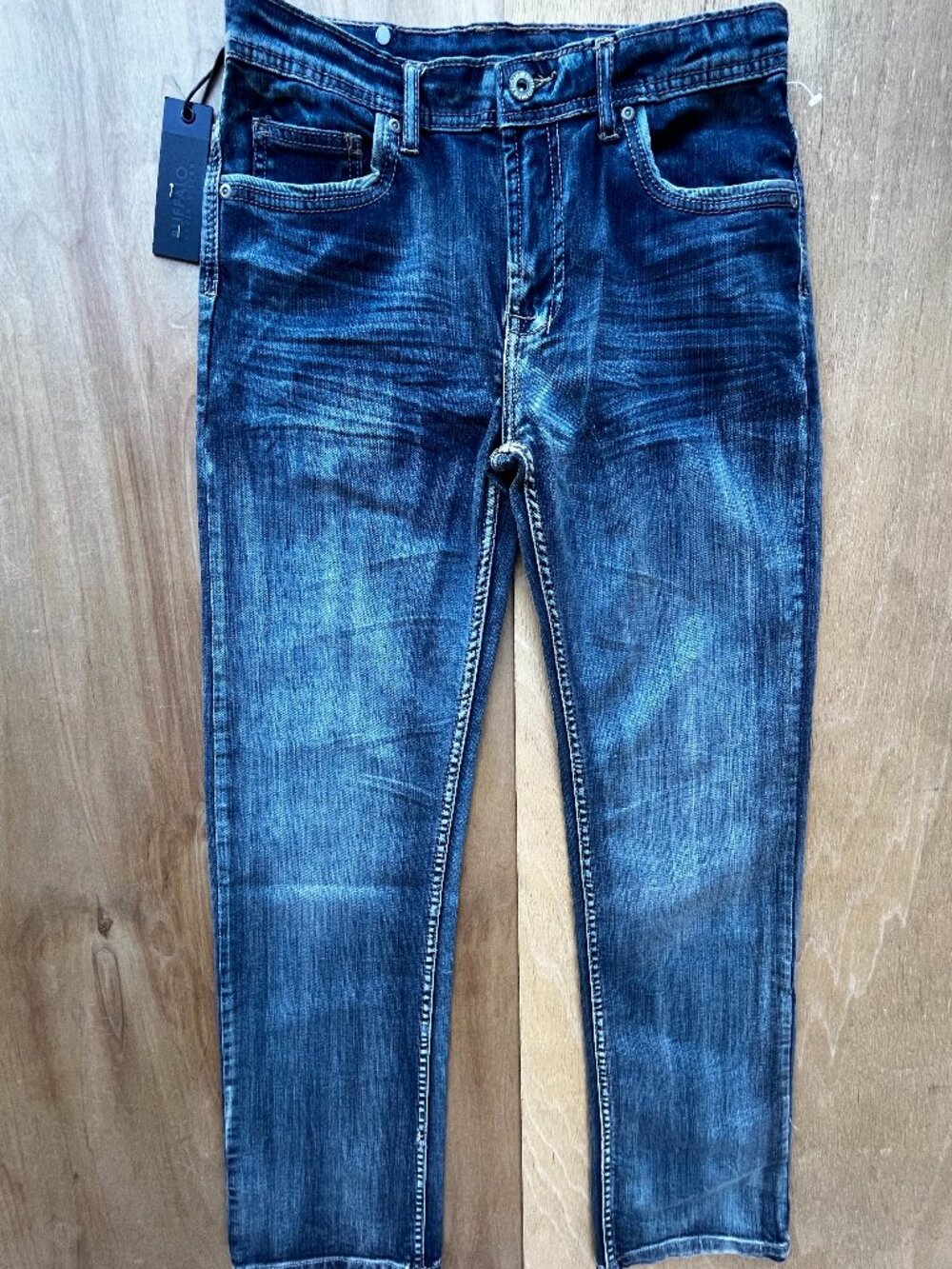 BUFFALO DAVID BITTON DRIVEN X STRAIGHT LEG JEANS WOMEN’S sz 16 Blue NEW